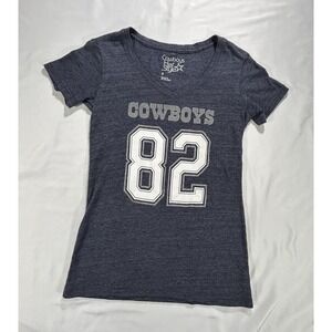 Dallas Cowboys #82 Witten short sleeve heather blue fitted women's small NFL